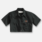 Harley Crop Mechanic Shirt Black