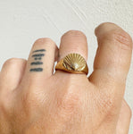 Sea Shell Bronze Ring