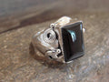 Onyx Navajo Ring Size 10