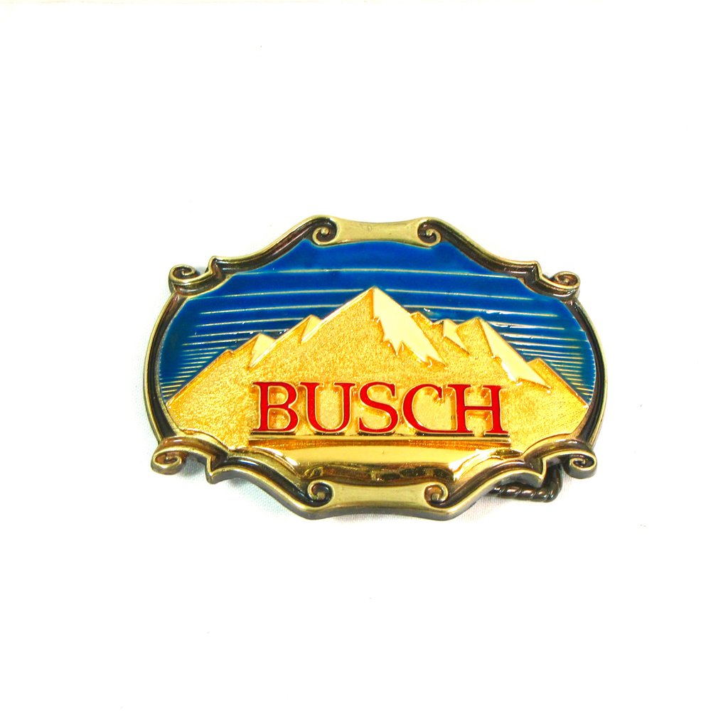 Enameled Busch Belt Buckle
