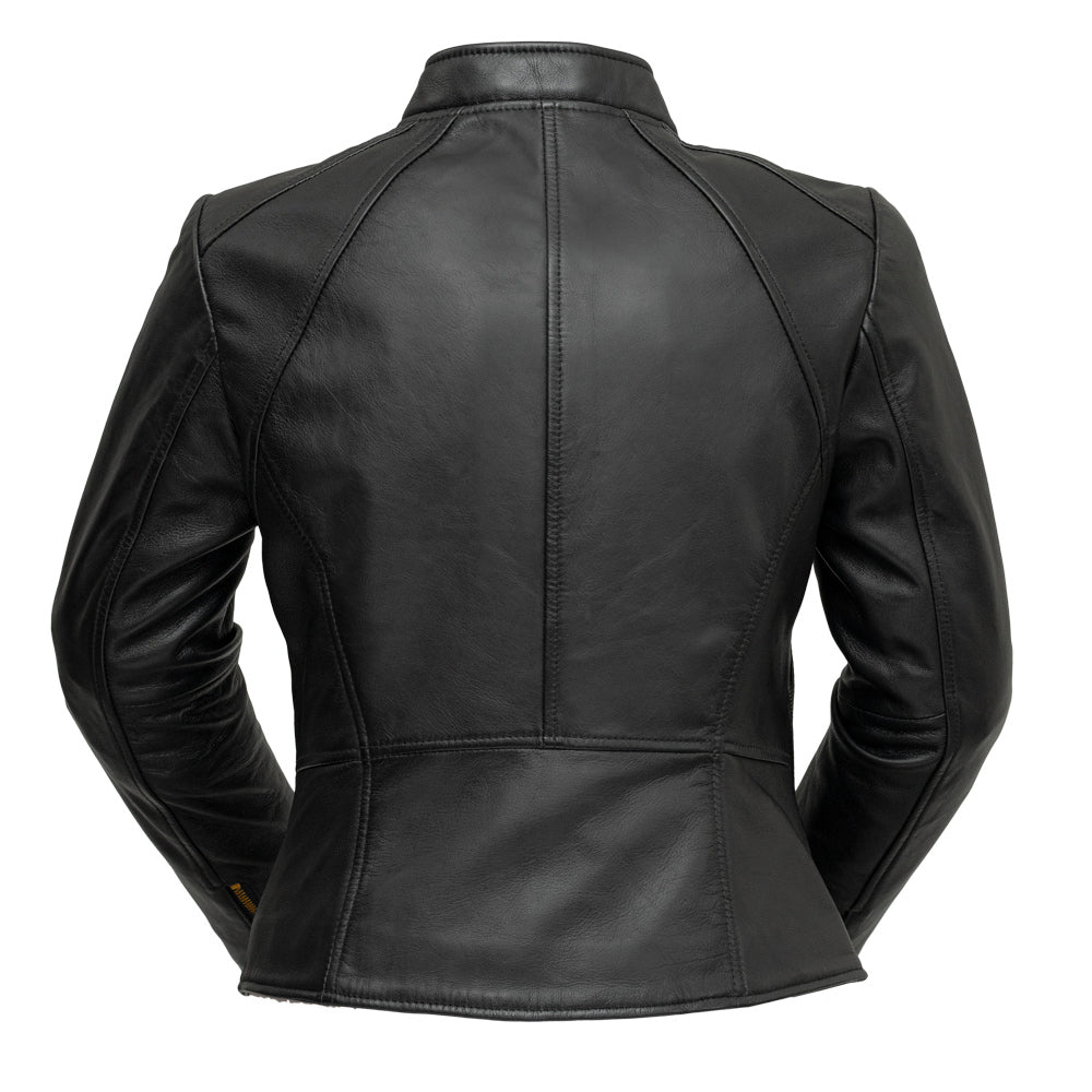 Zoey Lightweight Leather Jacket Black
