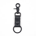 Leather Simple Key Fob Black