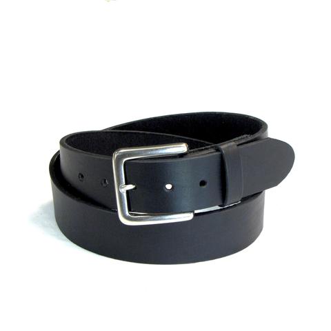 Black Latigo Leather Belt