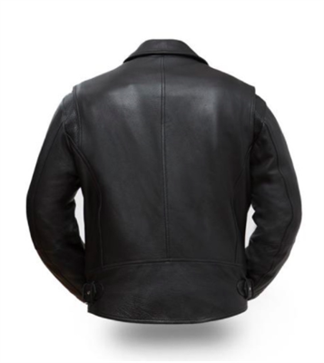 Men's Black Leather Enforcer Motorcycle Jacket