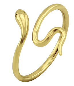 Slither Snake Ring Gold
