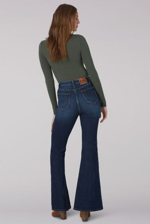 Lee Flare High Waisted Button Up Jeans – Tarnish