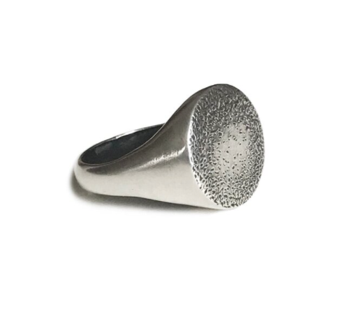 Petite Pinpoint Signet Ring Sterling