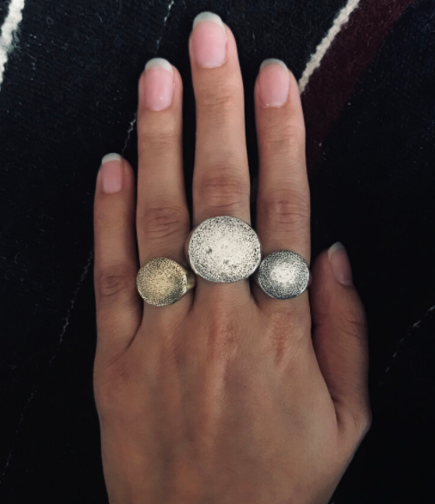 Petite Pinpoint Signet Ring Sterling