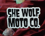 She Wolf Moto Co Sticker
