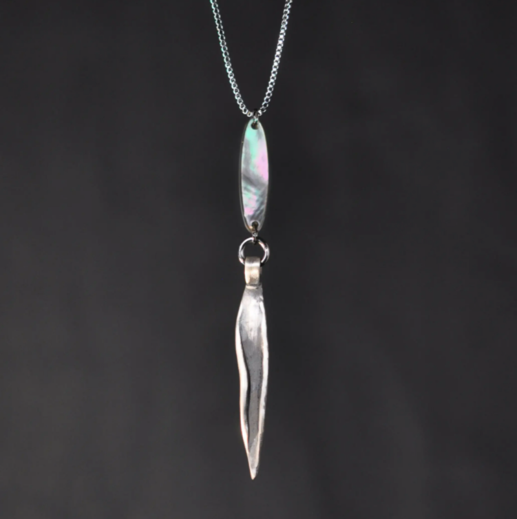 Sterling Silver Dagger Necklace