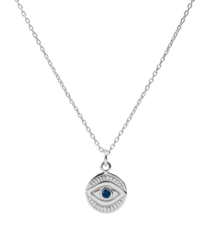 Evil Eye Necklace Silver