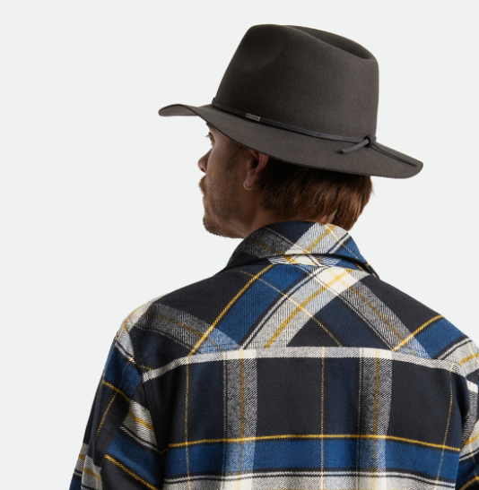 Wesley Packable Fedora Washed Black