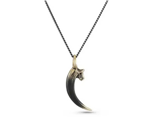 Black Raven Talon Necklace Bronze