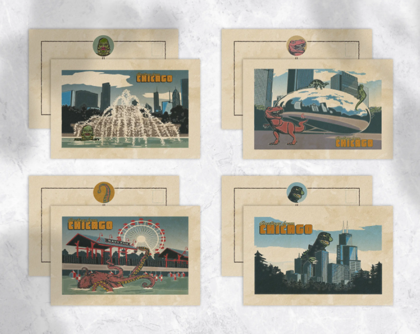 Chicago Invasion Postcards Bundle