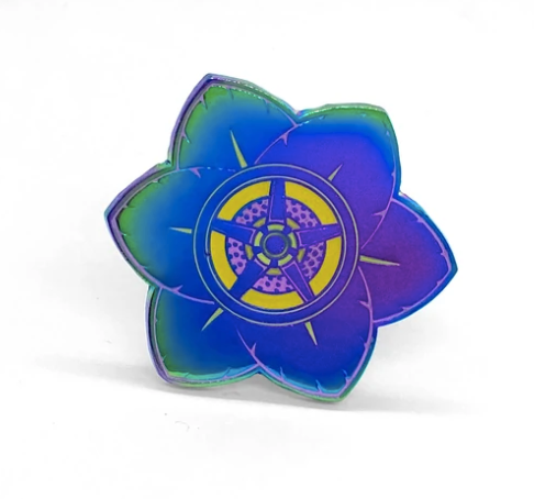 Buttercup Reflective Pin Orange