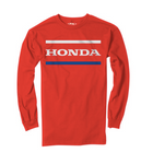 Honda Stripes Long Sleeve Tee Red