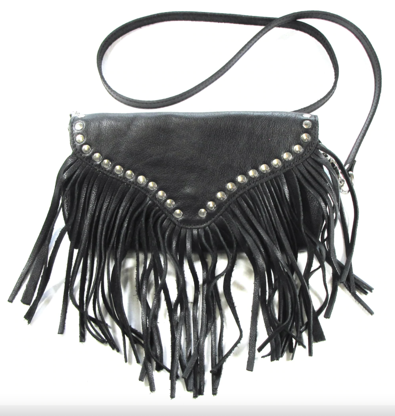 Soft Studded Fringe Hip Bag