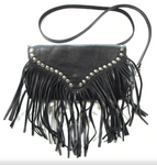 Soft Studded Fringe Hip Bag