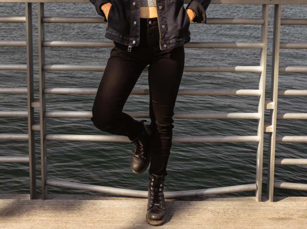 Raven Moto Jeans Black