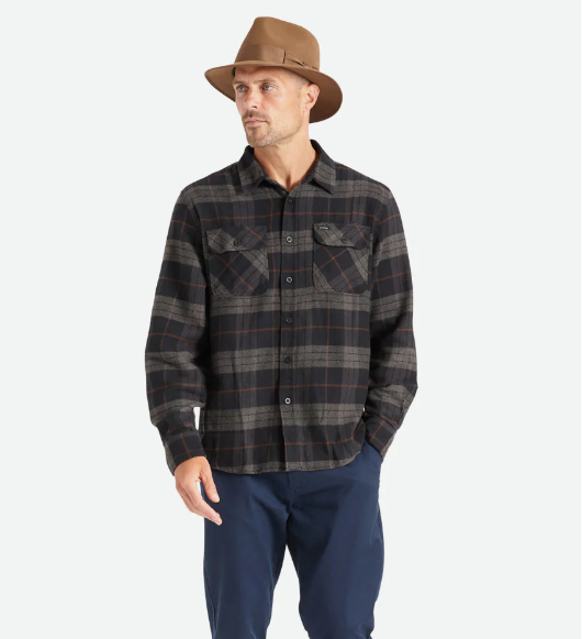 Bowery L/S Flannel Black/Charcoal