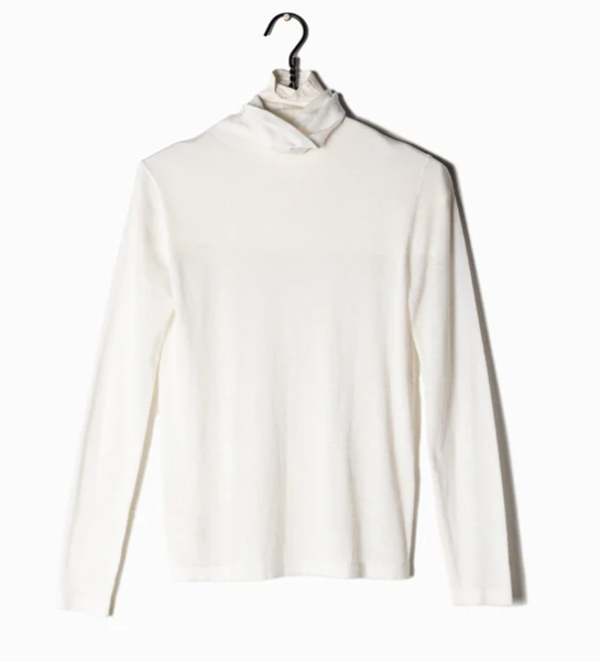 Turtle Neck Lightweight Sweater Ivory