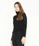 Turtle Neck Lightweight Sweater Black