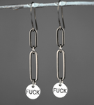 Chain Drop Fuck Earrings