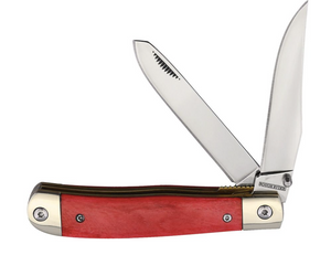 Trapper Knife Smooth Bone Red