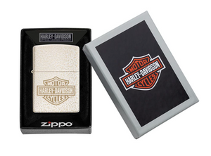 Zippo Lighter Harley Davidson White