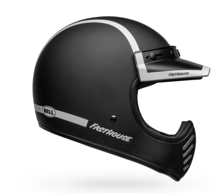 Moto 3 Fasthouse Old Road Matte Black/White