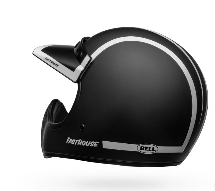 Moto 3 Fasthouse Old Road Matte Black/White