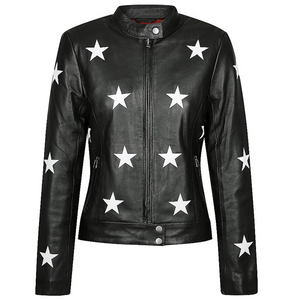 Reflective Star Midnight Motorcycle Jacket Tarnish