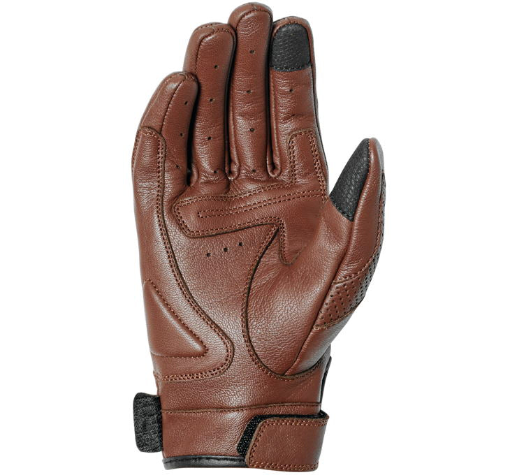 Vintage Driving Gloves Women's Brown Leather Perforated 