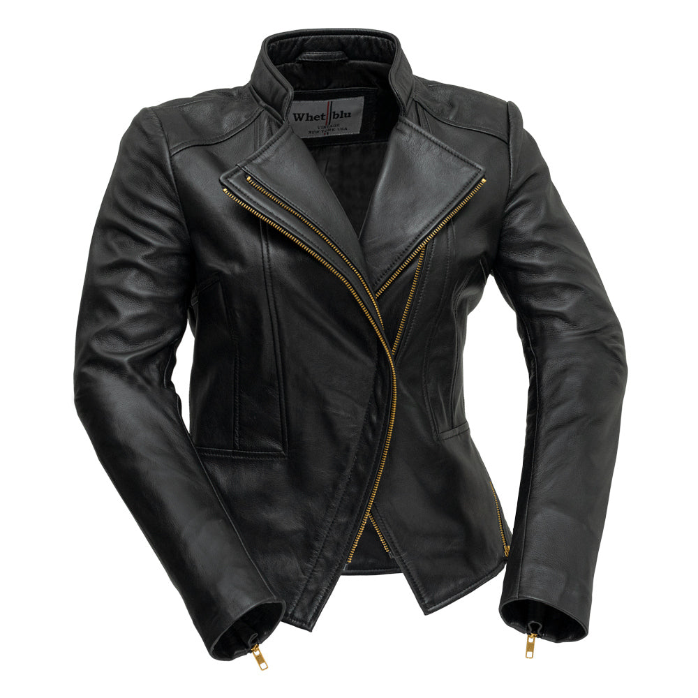 Zoey Lightweight Leather Jacket Black