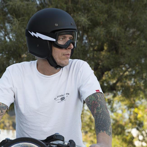 Biltwell Black Bolts Moto 2.0 Goggles