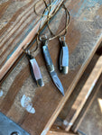 Tiny Mother Of Pearl Knife Necklace Gold