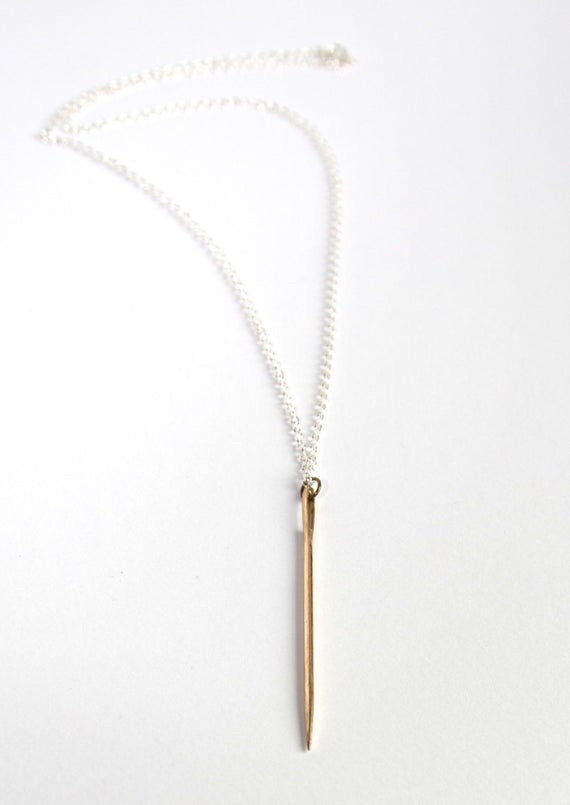 Sewing Needle Necklace