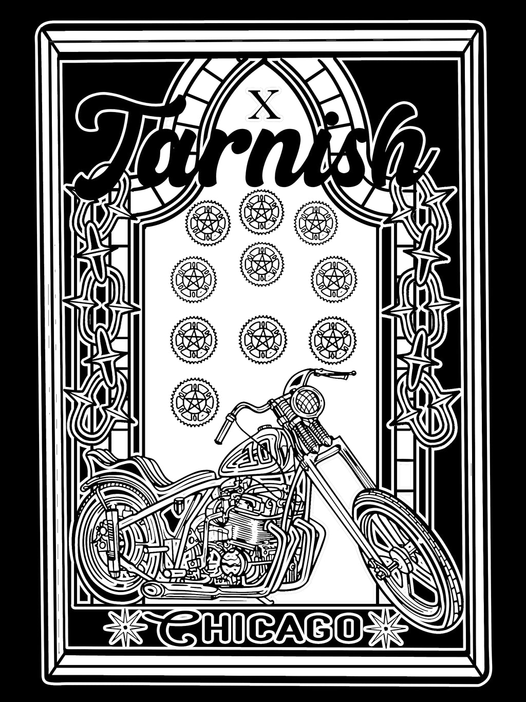 10 Year Tarnish Tarot Unisex Tee