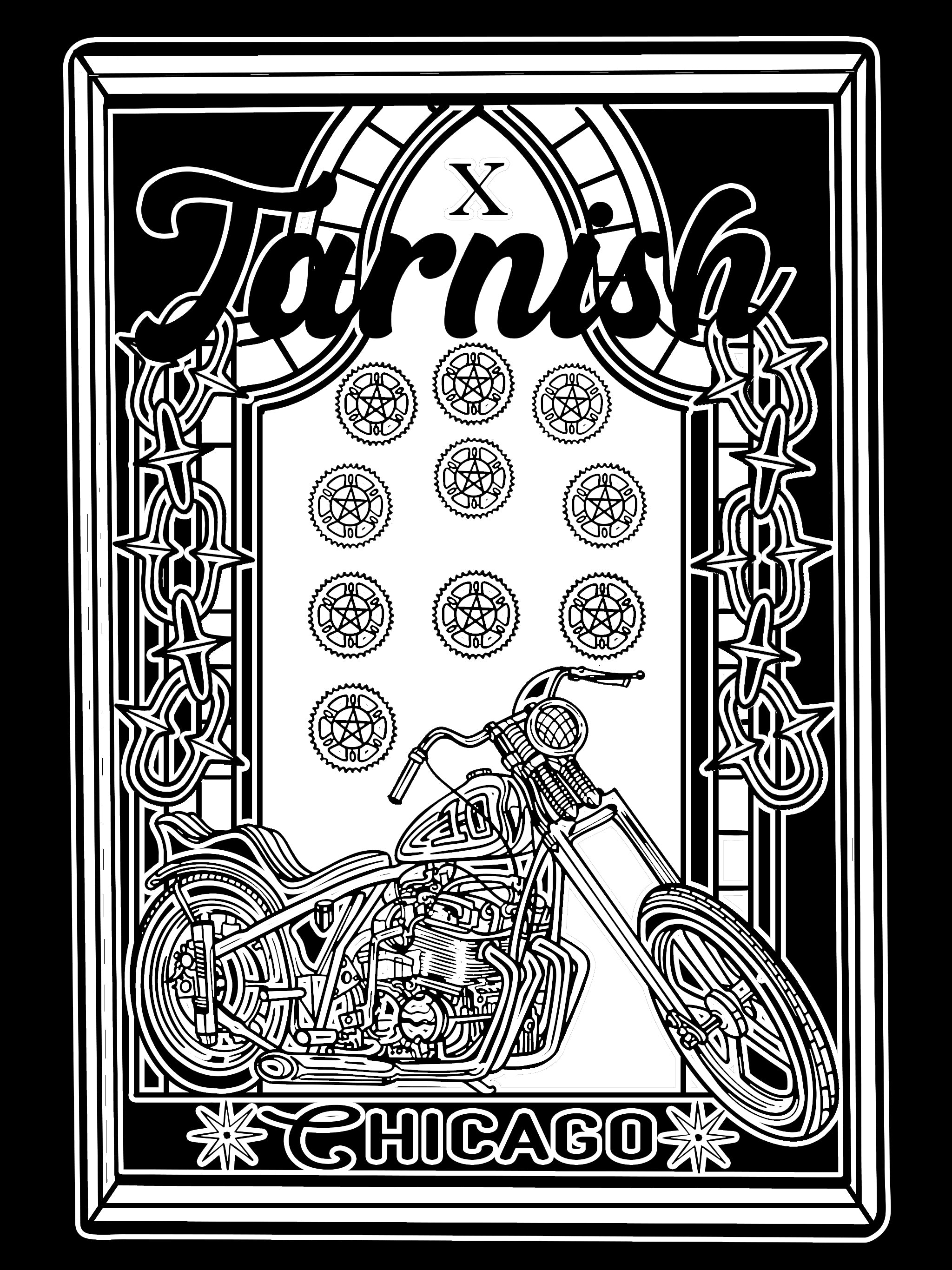 10 Year Tarnish Tarot Unisex Tee