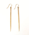 Bronze Sewing Needle Earrings