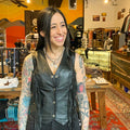 Fringe Snap Leather Vest