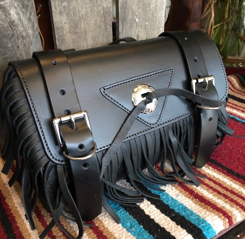 Fringe Concho Motorcycle Tool Pouch