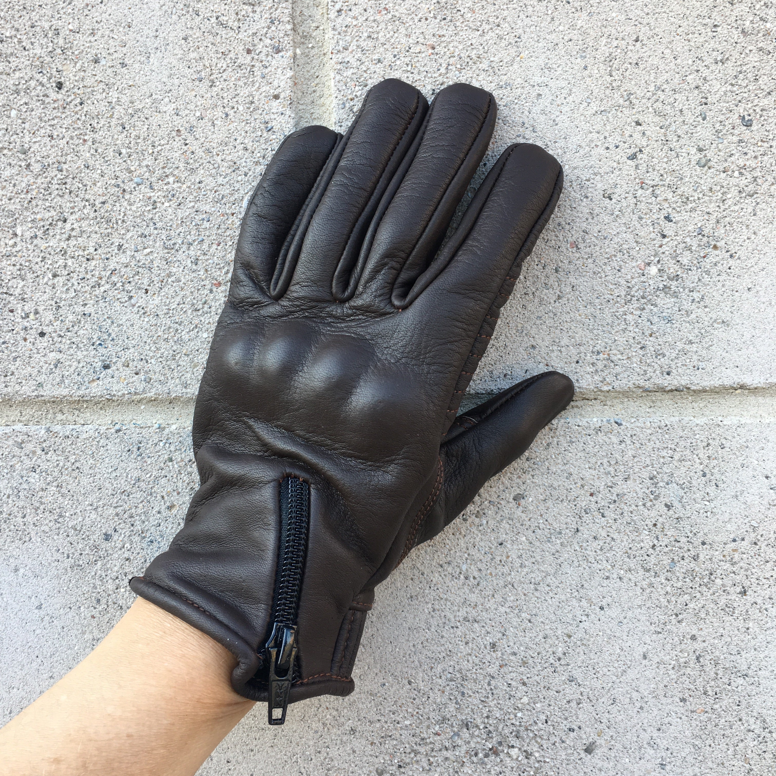 Tarnish Jett Women's Motorcycle Glove Dark Brown