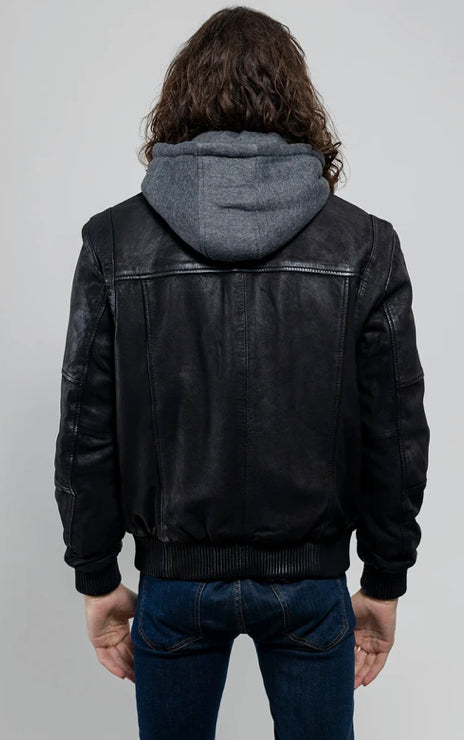 William Leather Jacket Black