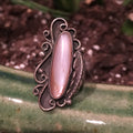 Vintage Sterling Abalone Ring Size 6