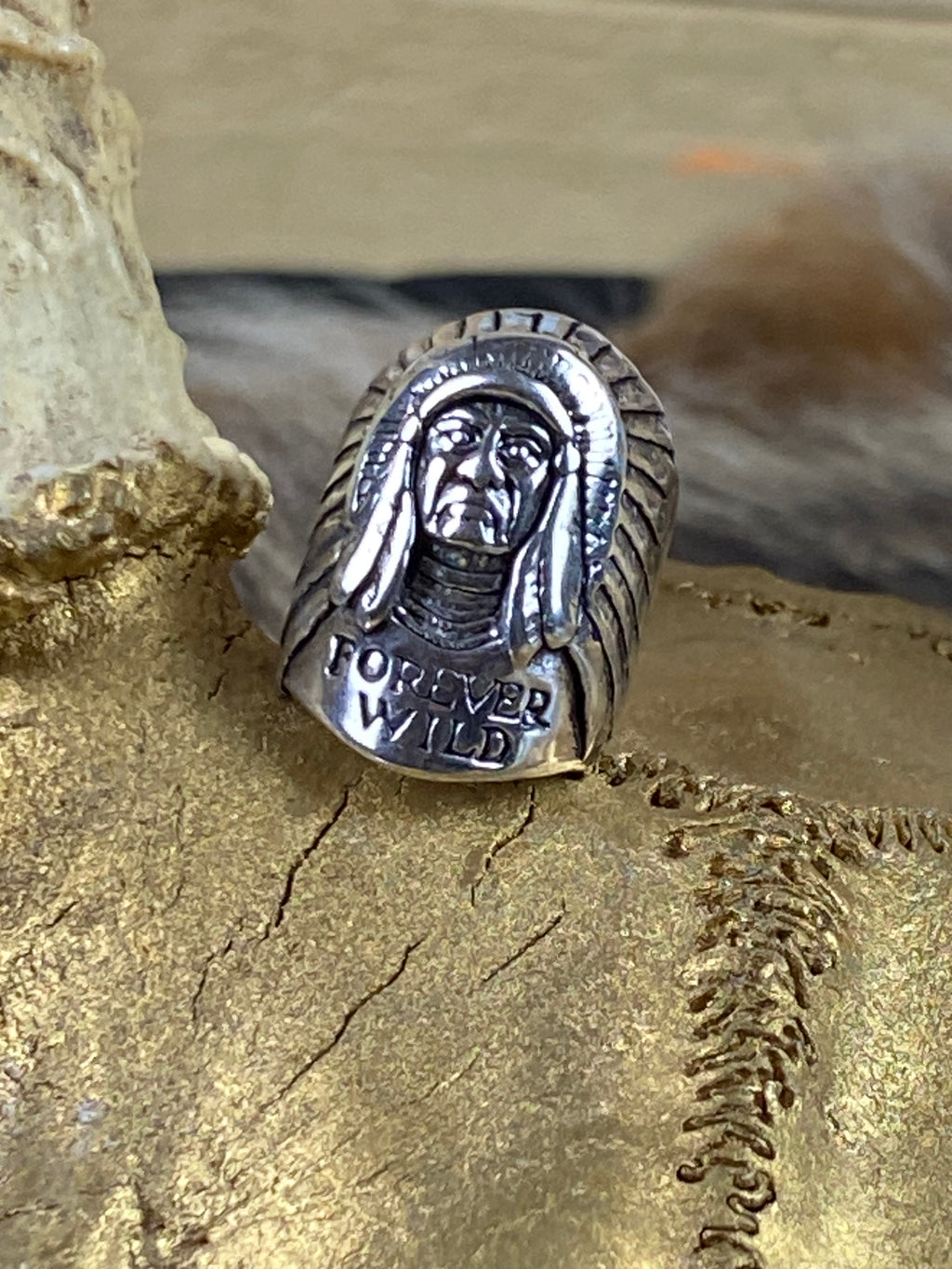 Forever Wild Chief Ring Size 7