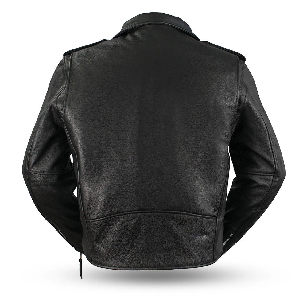 Classic Crop Body Motorcycle Jacket